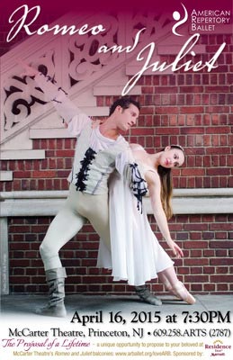 American Repertory Ballet Performs  Romeo and Juliet at McCarter 