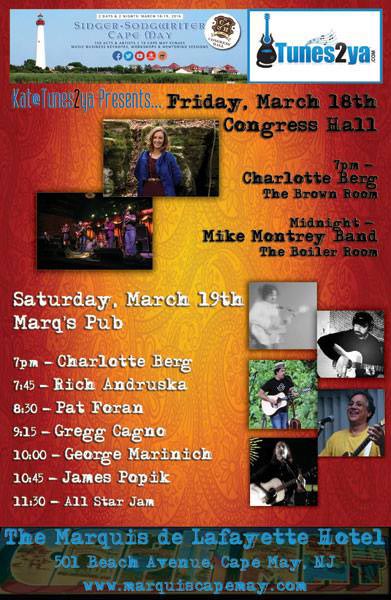 Tunes2Ya Holds Showcase At 2016 Singer-Songwriter of Cape May Conference