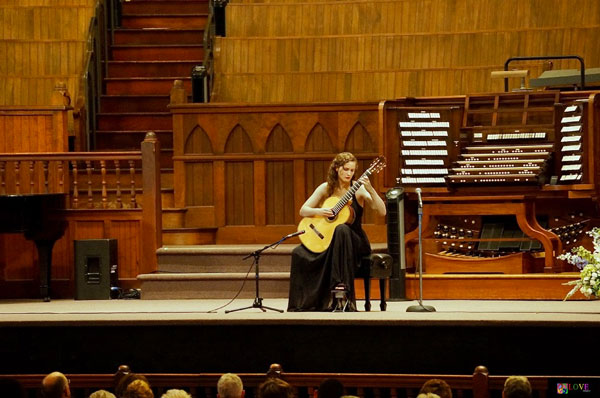 “An Offering for the Love of God” Classical Guitarist Chaconne Klaverenga LIVE! at Ocean Grove’s Great Auditorium