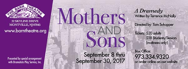 The Barn Theatre Of Montville To Present Mothers And Sons