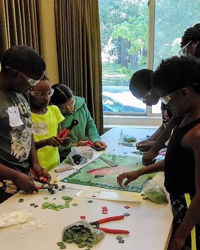 Young Artists Create Mosaics to Beautify PSE&G Switching Station