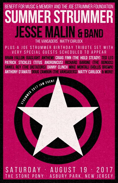 Jesse Malin Heads All-Star Cast For Summer Strummer at Stone Pony