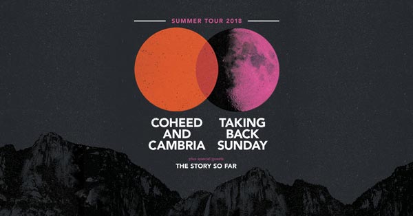 Coheed and Cambria with Taking Back Sunday on Summer Amphitheater Tour