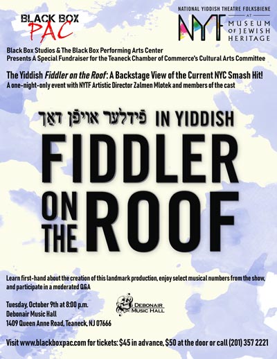 Fiddler On The Roof in Yiddish Comes to Teaneck