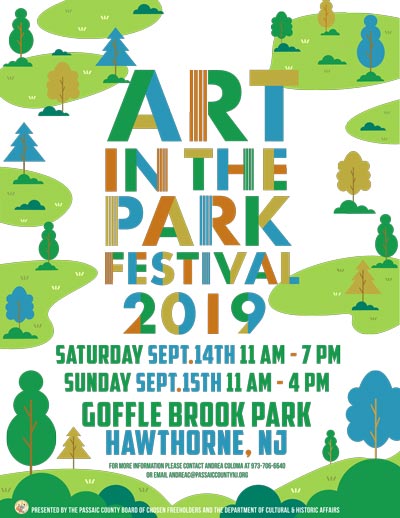 Passaic County Hosts 2019 Art In The Park Festival September 14-15