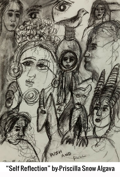 “Self Reflection” by-Priscilla Snow Algava