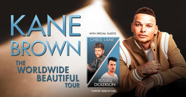 Kane Brown, Chris Lane and Russell Dickerson To Perform At Boardwalk Hall