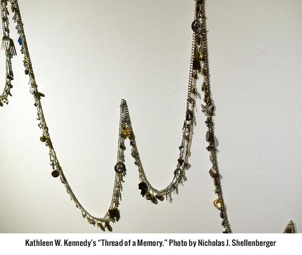 Kathleen W. Kennedy’s “Thread of a Memory.” Photo by Nicholas J. Shellenberger