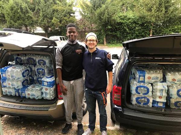 WSOU Collects Water To Assist Newark Residents