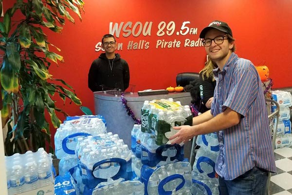 WSOU Collects Water To Assist Newark Residents