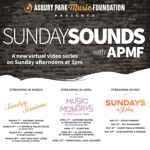 Asbury Park Music Foundation Announces New Virtual Music Series