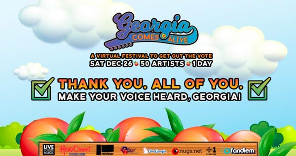 Georgia Comes Alive Virtual Music Festival Raises Over $170,000 For Georgia Grassroots Voting Organizations