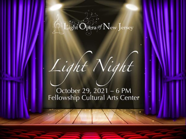 Light Opera of New Jersey To Hold Gala On October 29th