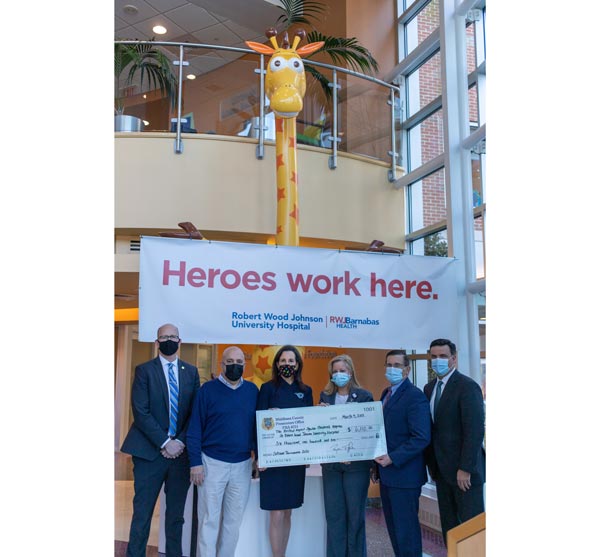 Middlesex County Prosecutor’s Office presents donation to The Bristol-Myers Squibb Children’s Hospital at Robert Wood Johnson University Hospital