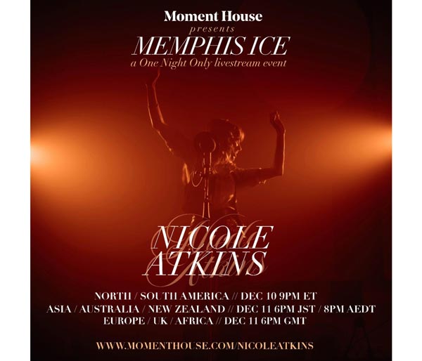 Nicole Atkins presents &#34;Memphis Ice: A Livestream Moment&#34; on Friday