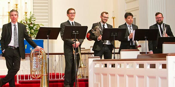 Symphony in C Brass and Organist Matthew Smith in concert In Haddonfield on November 7th