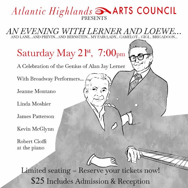 Atlantic Highlands Arts Council presents An Evening with Lerner & Loewe