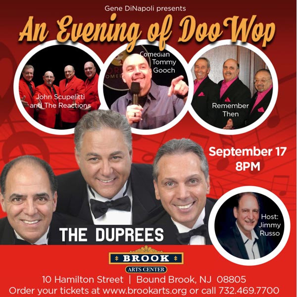 Brook Arts Center presents An Evening of Doo Wop featuring The Duprees