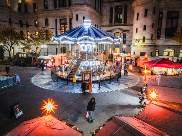 Christmas Village Returns To LOVE Park And City Hall