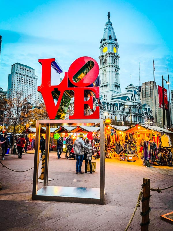 Christmas Village Returns To LOVE Park And City Hall