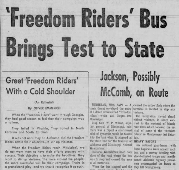 Bewegende und mitreißende Geschichte der „Freedom Riders“ von 1961