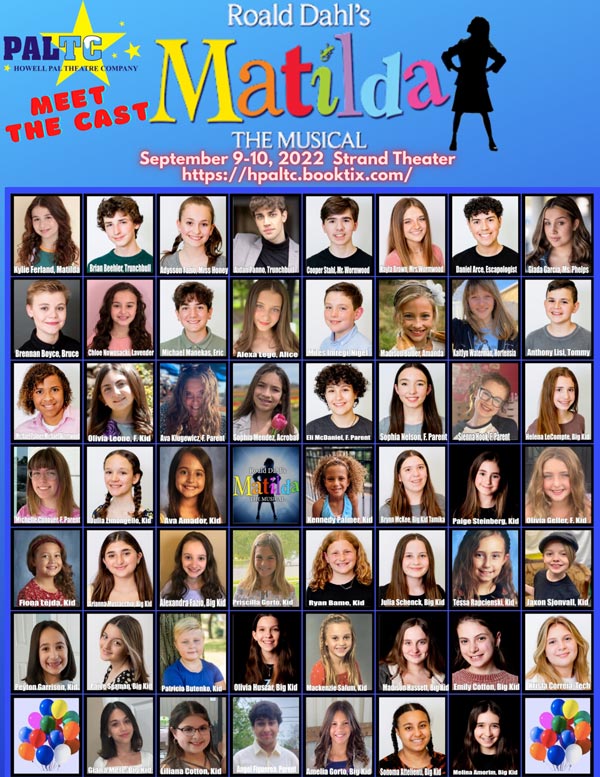 Howell PAL Theater Company presents "Matilda, the musical"