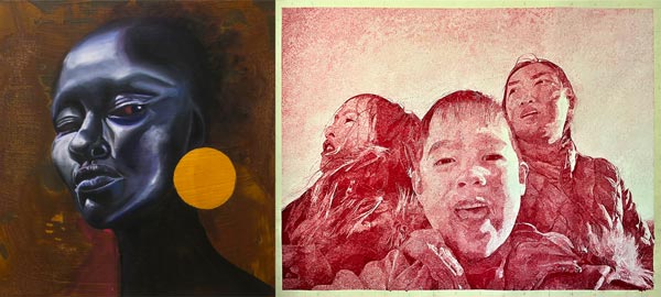 Pink (Eye) and Red (Portraits): Solo Exhibits at Gallery Aferro