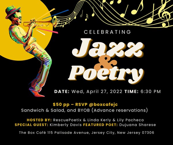 The Box Café Jersey City celebrates Jazz and Poetry on Wednesday