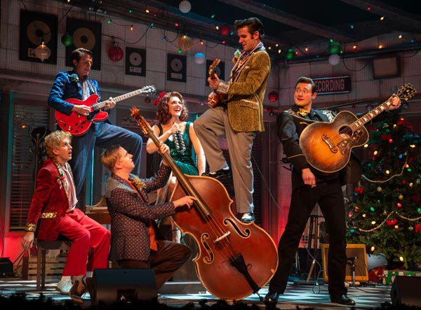 The Million Dollar Quartet Is Joined by Santa for a 1950s Rock 