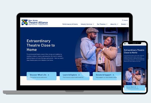 New Jersey Theatre Alliance Updates Their Website Design