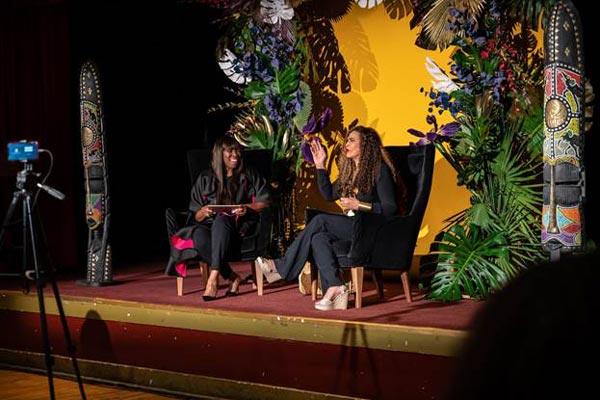 Fireside Chat with Ms. Tina Knowles Lawson filmed at Newark Symphony Hall to air on Newark TV