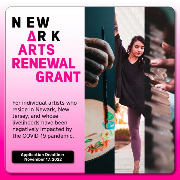 Newark Arts to Provide Renewal Grants for Artists Affected by COVID-19
