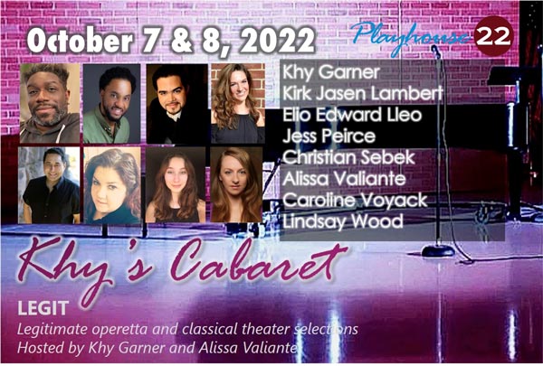 Khy's Cabaret returns to Playhouse 22 with shows on October 7-8