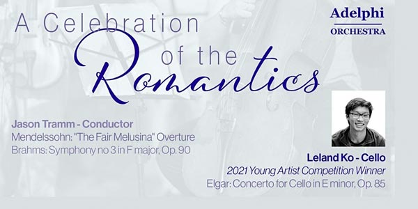 The Adelphi Orchestra Presents "A Celebration of the Romantics" In March
