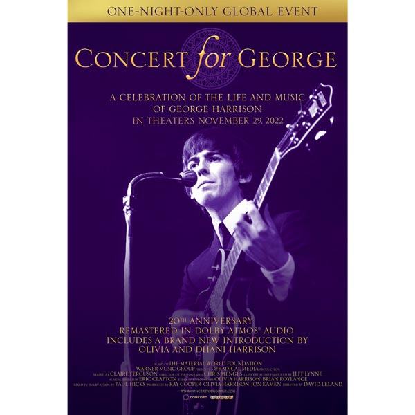 The ShowRoom Cinema presents a one-night-only screening of "Concert For George"