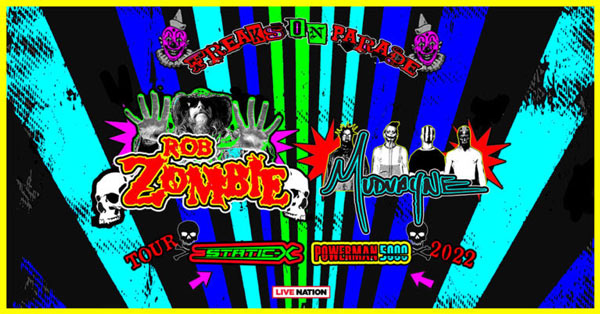 Rob Zombie, Mudvayne, Static-X, and Powerman 5000 to Play Shows in Camden and Holmdel Rob Zombie, Mudvayne, Static-X, and Powerman 5000 to Play Shows in Camden and Holmdel