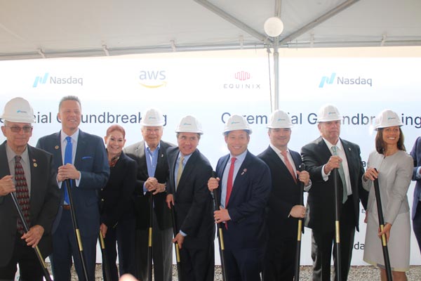 Carteret Mayor Reiman Joins NASDAQ, Other Dignitaries to Break Ground on Expansion of Cloud Data Center