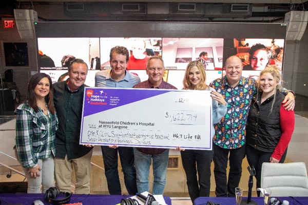 iHeartMedia New York's 106.7 Lite FM Raises Over $1,622,714 During 5th Annual "Hope For The Holidays Radiothon"
