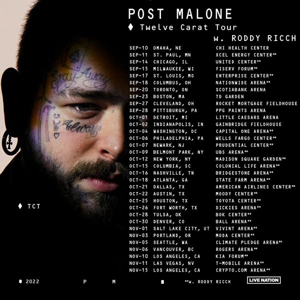 Post Malone comes to Prudential Center in October