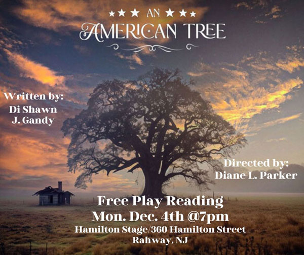 American Theater Group Presents Free Monday Night Play Readings Starting with "An American Tree" by Di Shawn J. Gandy