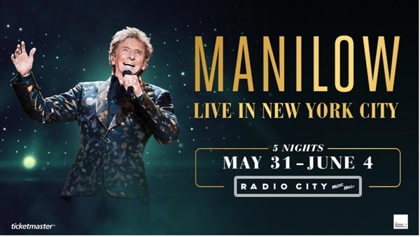 Barry Manilow to Perform 5 Shows at Radio City Music Hall