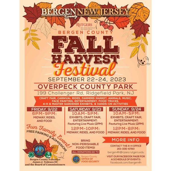 2023 Bergen County Fall Harvest Festival takes place this weekend