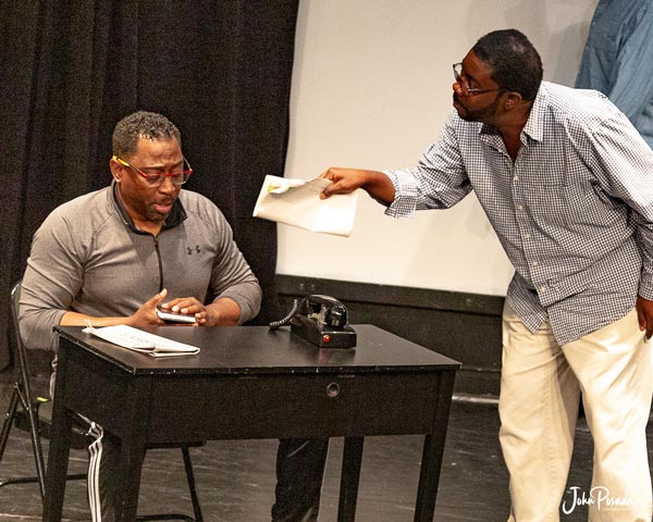 PHOTOS from a rehearsal of &#34;Jitney&#34; by Dunbar Repertory Company