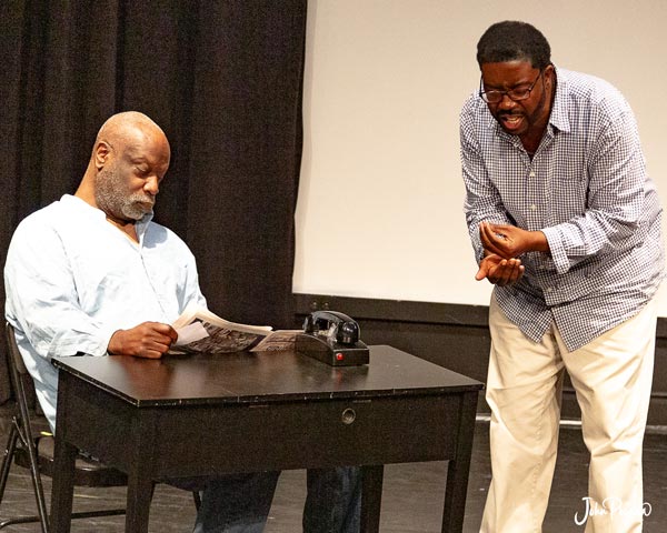 PHOTOS from a rehearsal of &#34;Jitney&#34; by Dunbar Repertory Company