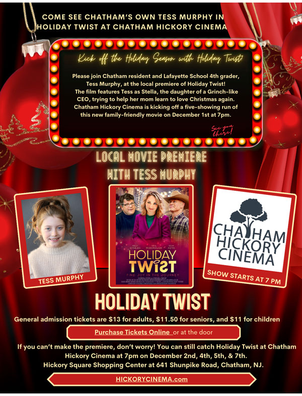 Chatham Hickory Cinema to Premiere &#34;Holiday Twist&#34;