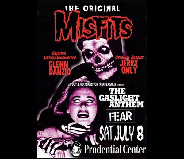 The Original Misfits to Play Prudential Center with The Gaslight Anthem and Fear