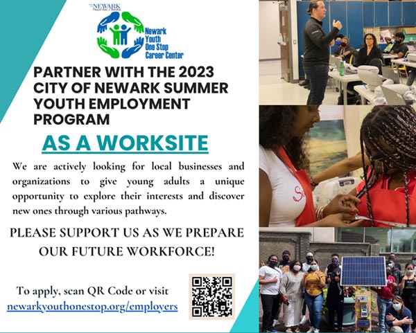 City of Newark Seeks Employers For 2023 Summer Youth Employment Program