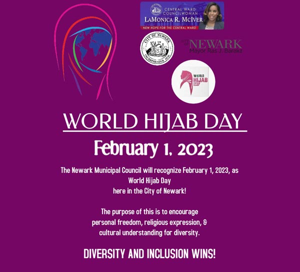 Council President LaMonica McIver Sponsors Resolution Declaring February 1st World Hijab Day In The City Of Newark