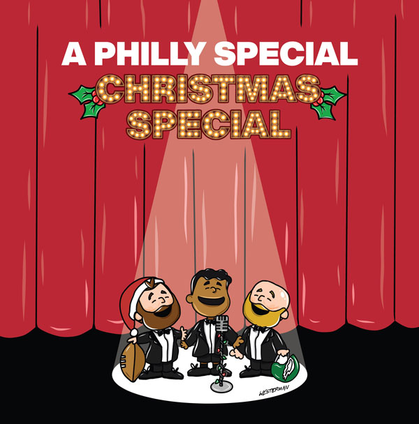 Jason Kelce, Lane Johnson, and Jordan Mailata Reunite with Producers Charlie Hall and Connor Barwin for New Philly Holiday Album