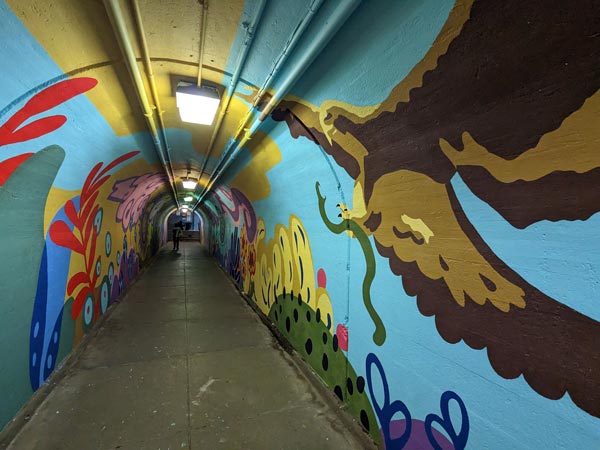 RVCC Students Create Tunnel Mural for Bound Brook Train Station